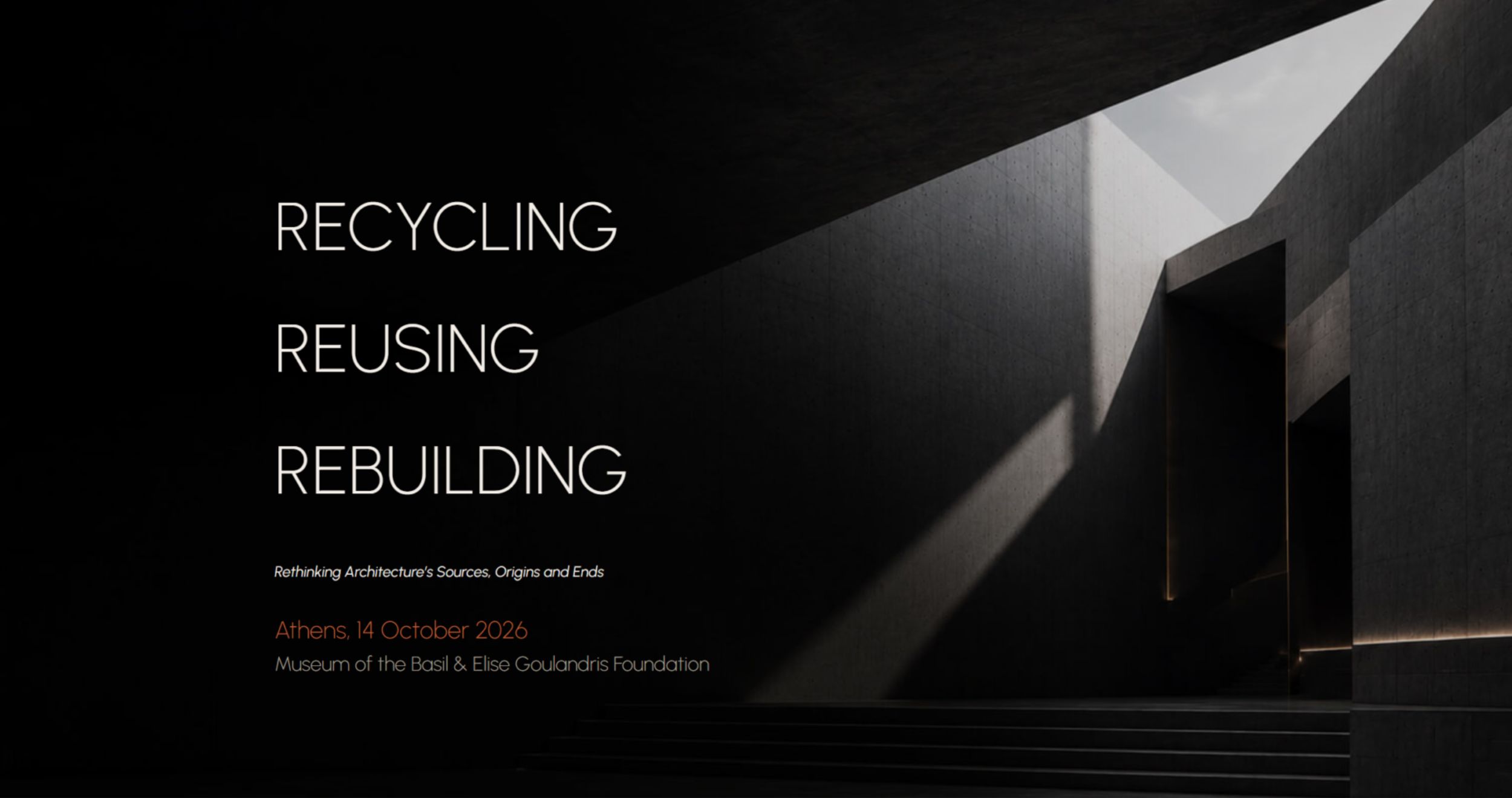 The Architect Show-Recycling. Reusing. Rebuilding.